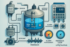 DCS Control Loops PID Control For Boiler Drum Level Industrial