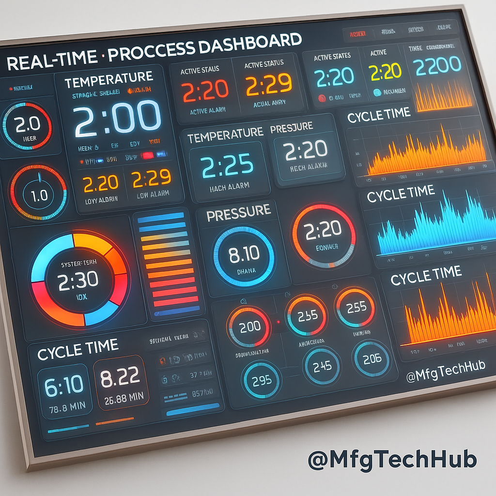 How MES Systems Work: Process Control and Monitoring 3 Real-time MES dashboard