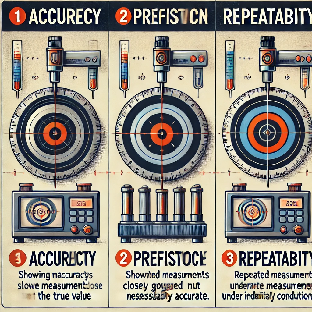 Basics of Industrial Measurement: Measurement Principles (Accuracy, Precision, Repeatability)